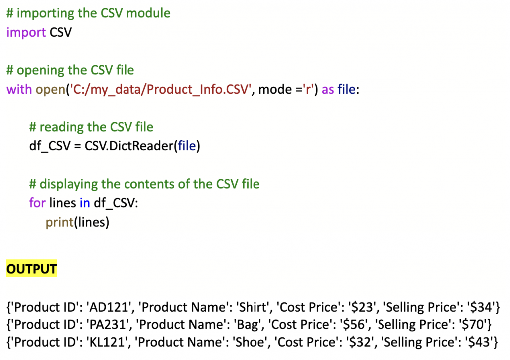 Guide on how to read csv file in python | AnalytixLabs