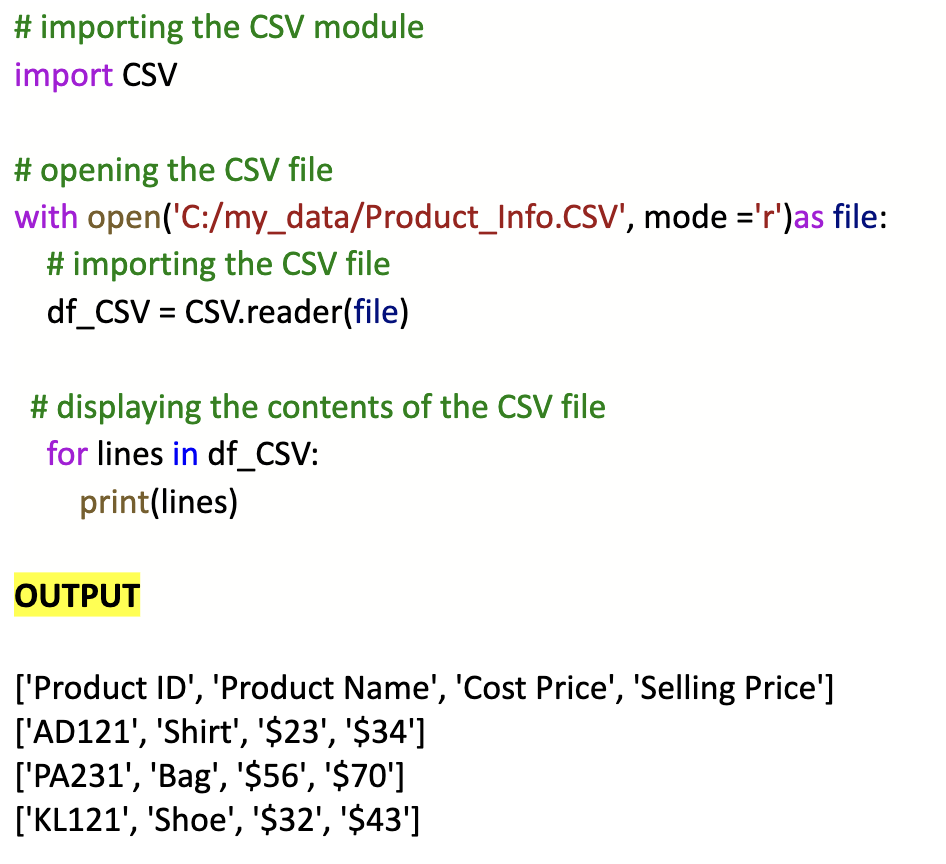 Guide On How To Read Csv File In Python AnalytixLabs