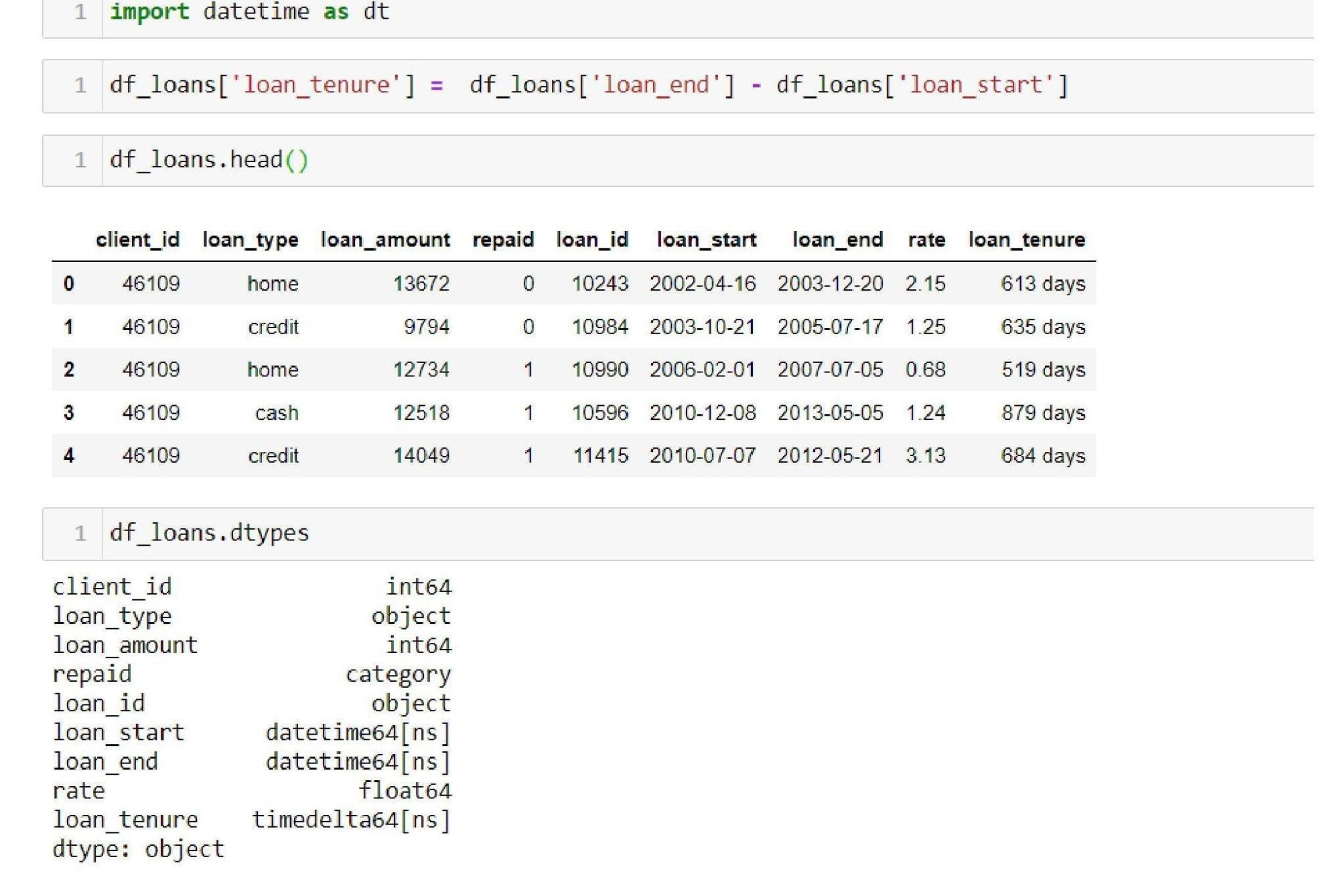 steps of data processing in machine learning