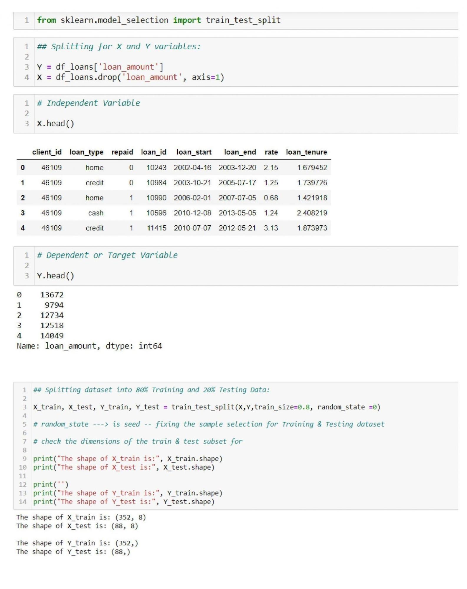 steps of data processing in machine learning