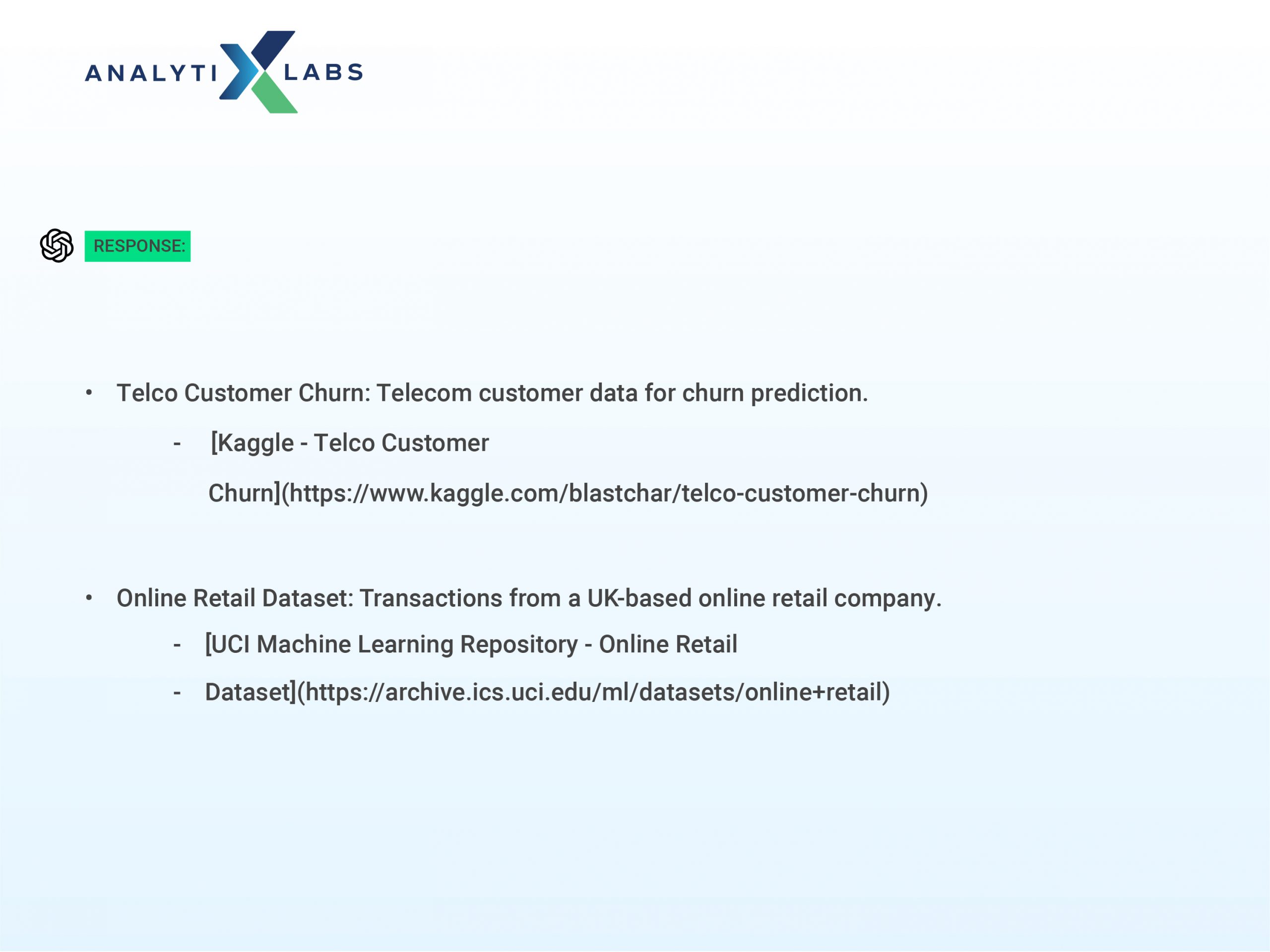 role of chatgpt in data science