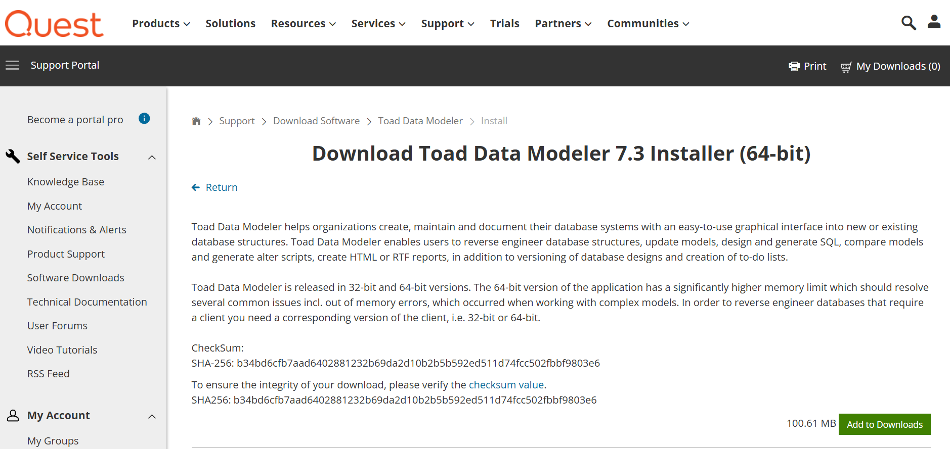 toad data modeler